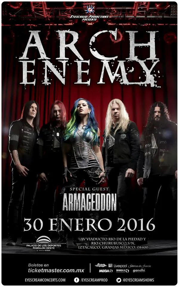 Arch Enemy México 2015