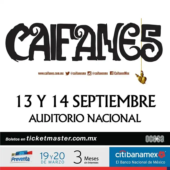 Caifanes Auditorio Nacional 2019