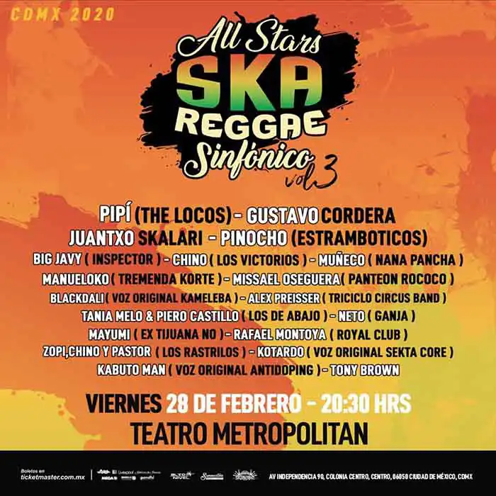 all stars ska reggae sinfonico mexico