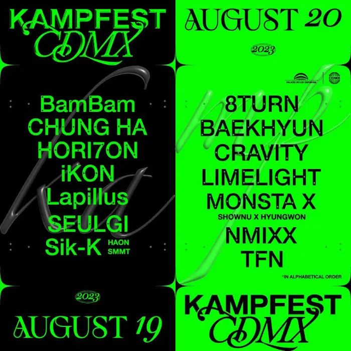KAMP FEST CDMX lineup