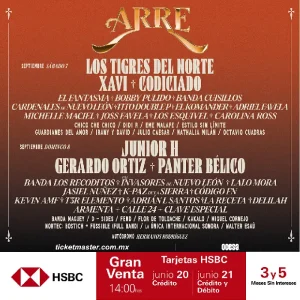 Festival Arre flyer