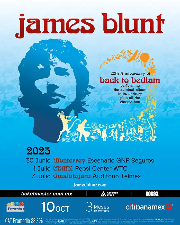 James Blunt México 2025