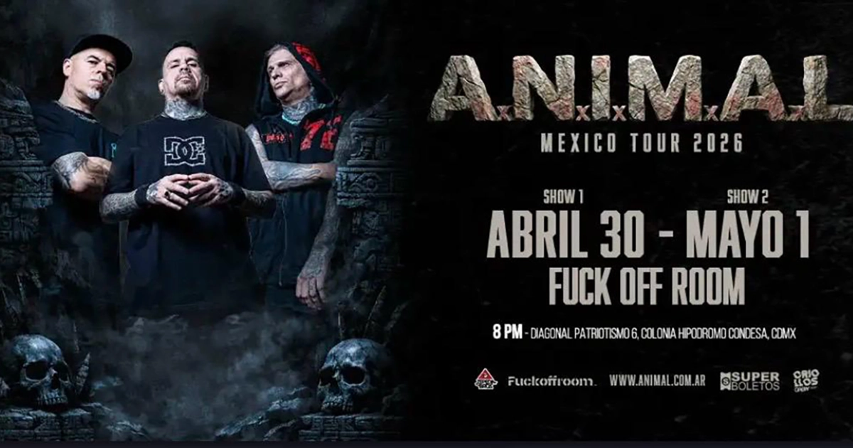 A.N.I.M.A.L en CDMX: dos noches de metal, resistencia y legado