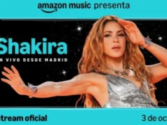 Shakira en vivo desde Madrid Por Amazon Music Radio por Internet